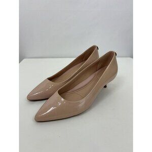 Taryn Rose Naomi Pointy Toe Kitten Heel Pumps Peach Flesh 7 Arch Support Padded